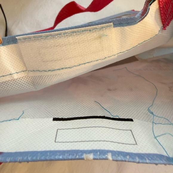 Cherry Blossom Tote Bag with Red Handles - Picture 7 of 7